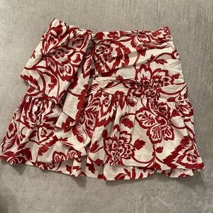 Zara Printed Mini Skirt